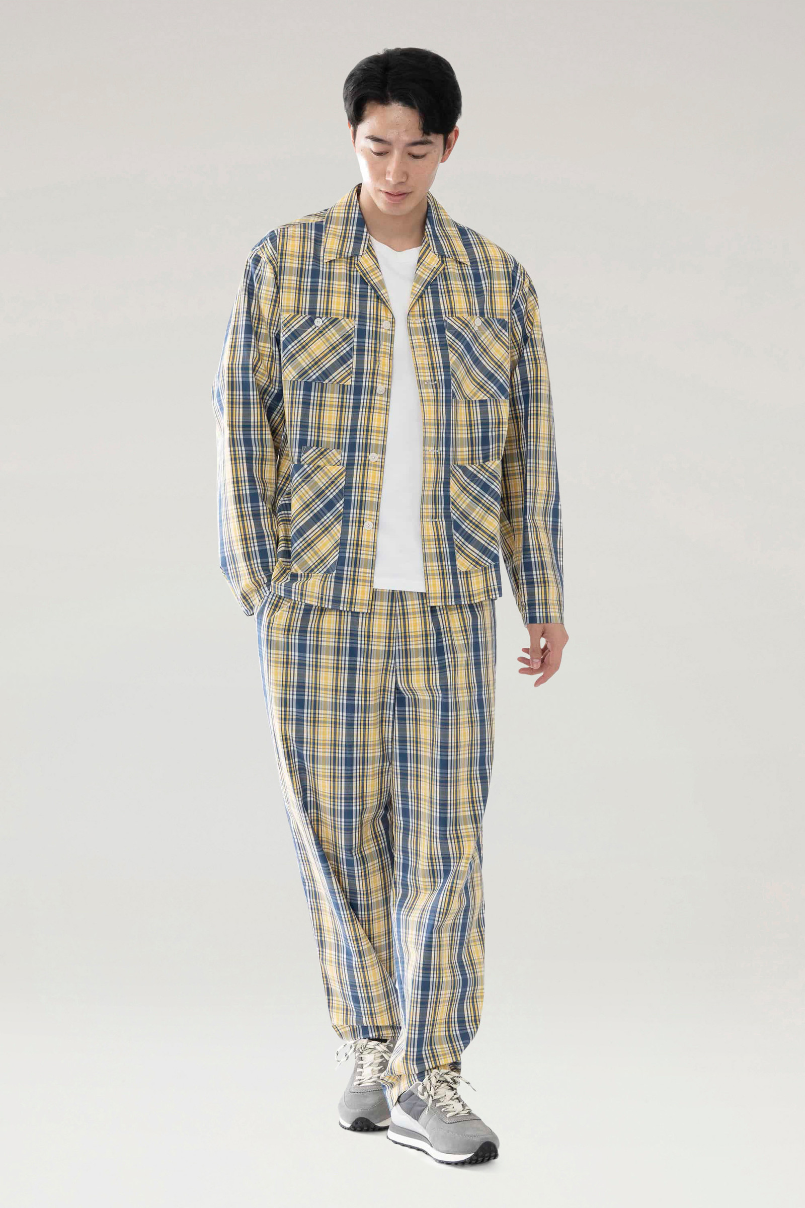 Pants in a Cotton Wool Blend Yellow photo 4 | Woolrich