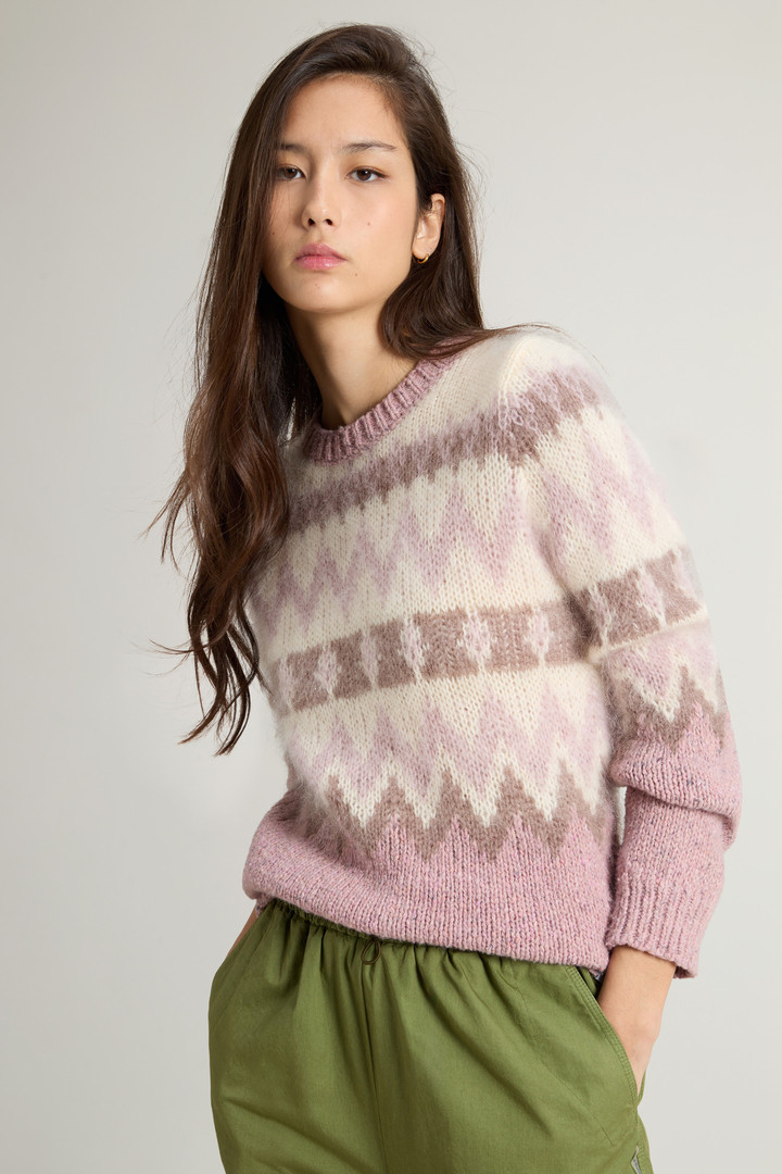 Fair Isle Pullover aus einer Wollmischung Braun photo 4 | Woolrich