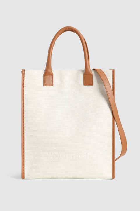 Canvas Tote Bag White | Woolrich