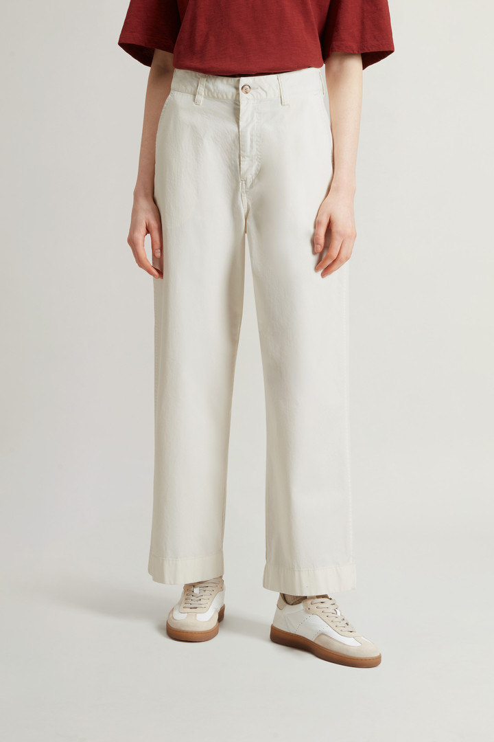 Garment-Dyed Pure Cotton Chino Pants White photo 2 | Woolrich