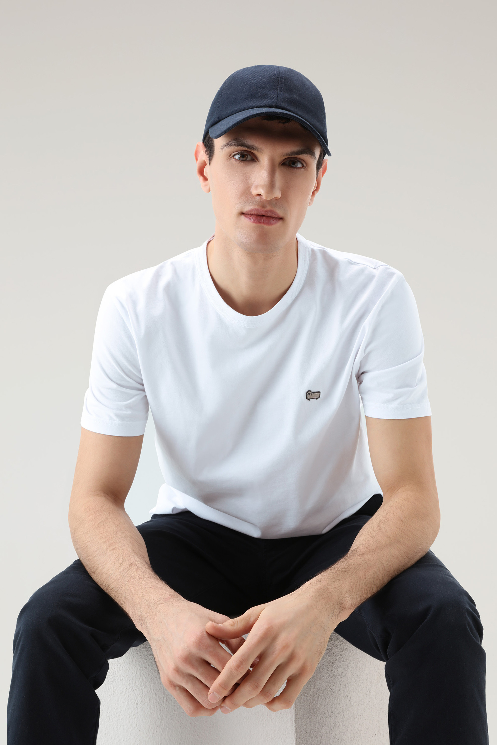 T-shirt Sheep en pur coton blanc photo 4 | Woolrich