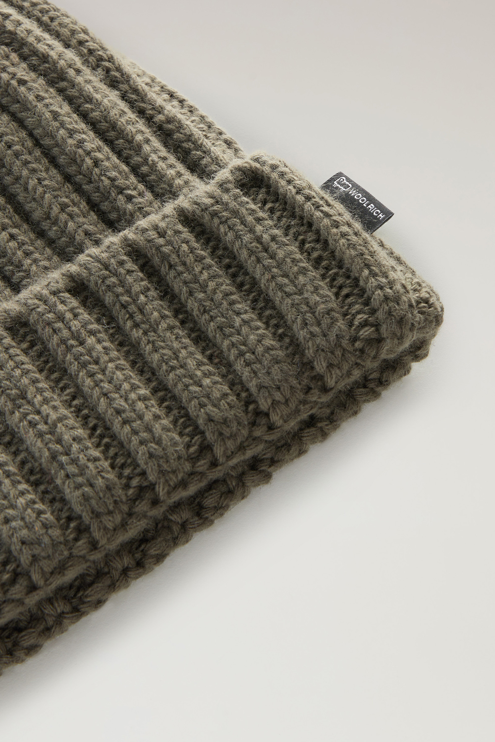 Bonnet pour garçon en pure laine vierge vert photo 3 | Woolrich