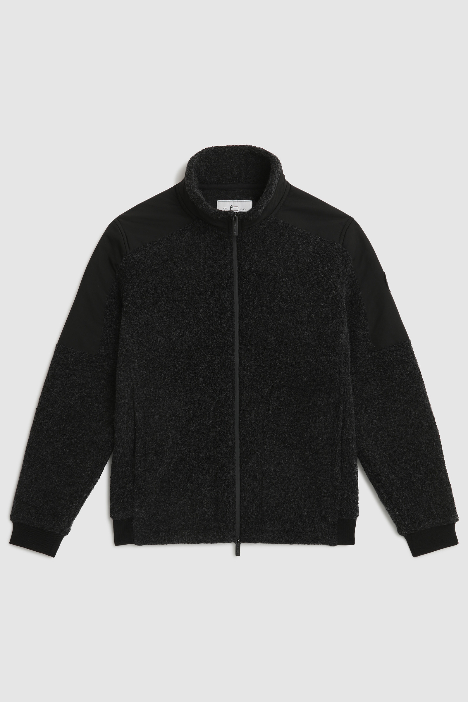 Sherpa full-zip Track Jacket with nylon inserts