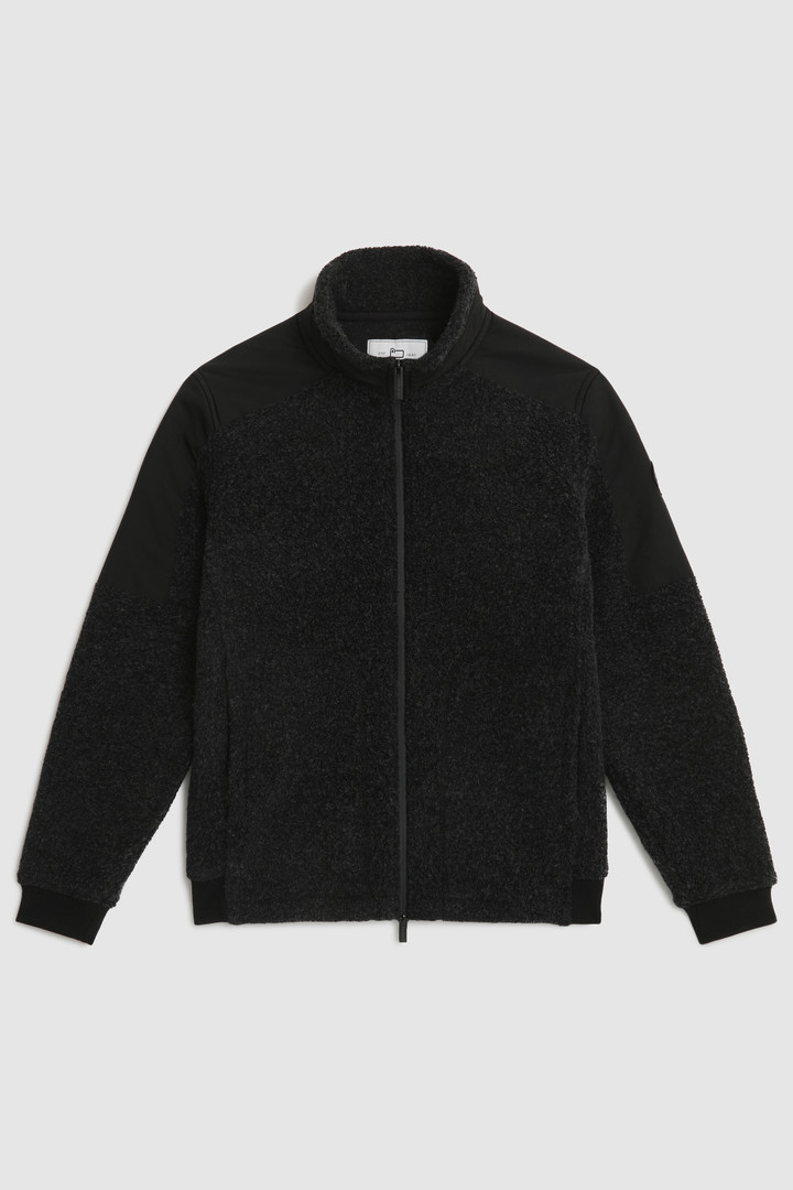Sherpa full-zip Track Jacket with nylon inserts