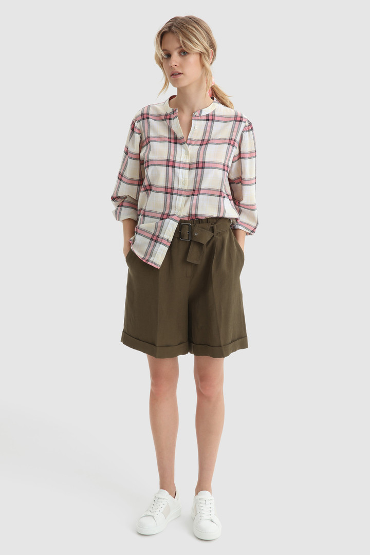 Cotton Shirt with Capped Sleeves White photo 2 | Woolrich