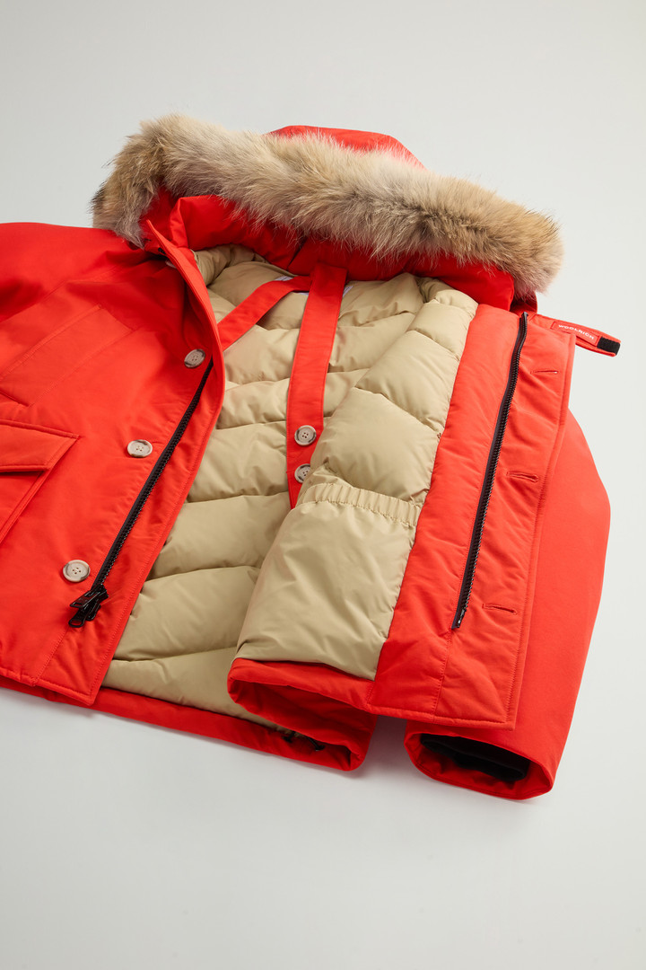 Arctic Anorak in Ramar Cloth with Detachable Fur Orange photo 10 | Woolrich