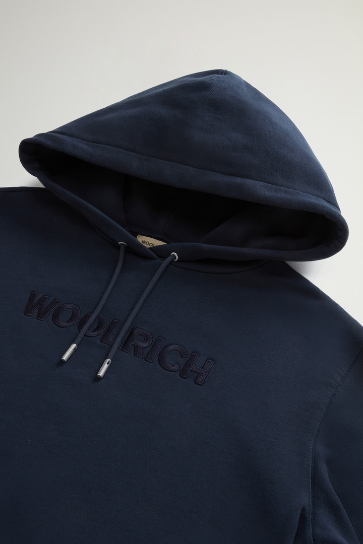 Pure Cotton Hoodie Blue photo 6 | Woolrich