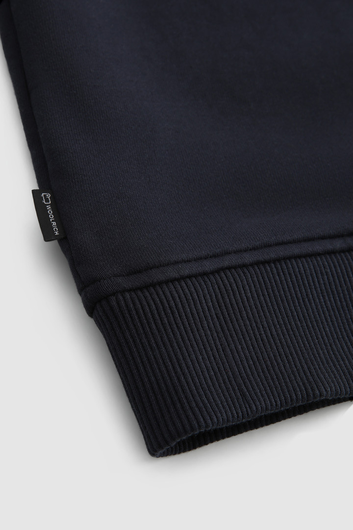 Boy's Crewneck Sweatshirt in Organic Cotton Blue photo 4 | Woolrich