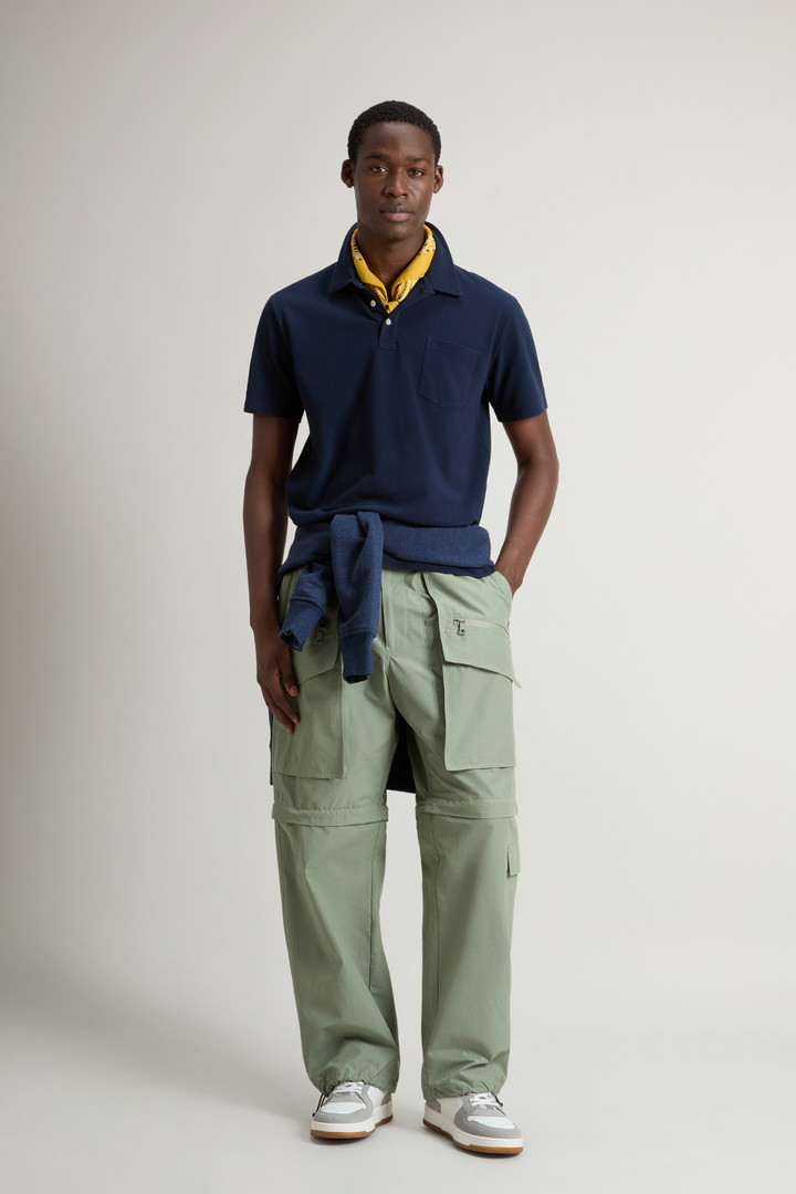 ICE COTTON POLO Blauw photo 2 | Woolrich