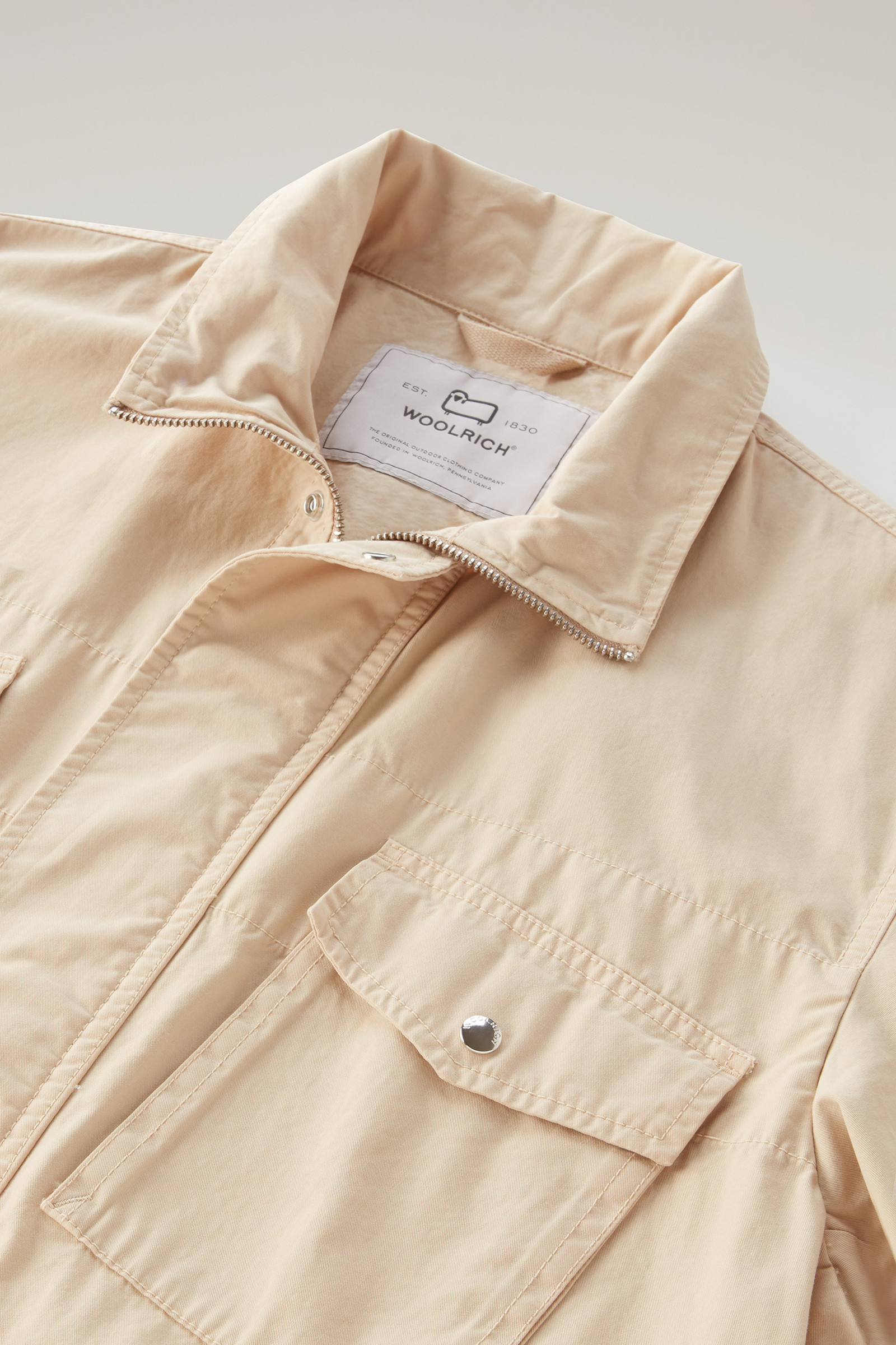 Giacca tinta in capo in puro cotone beige photo 6 | Woolrich