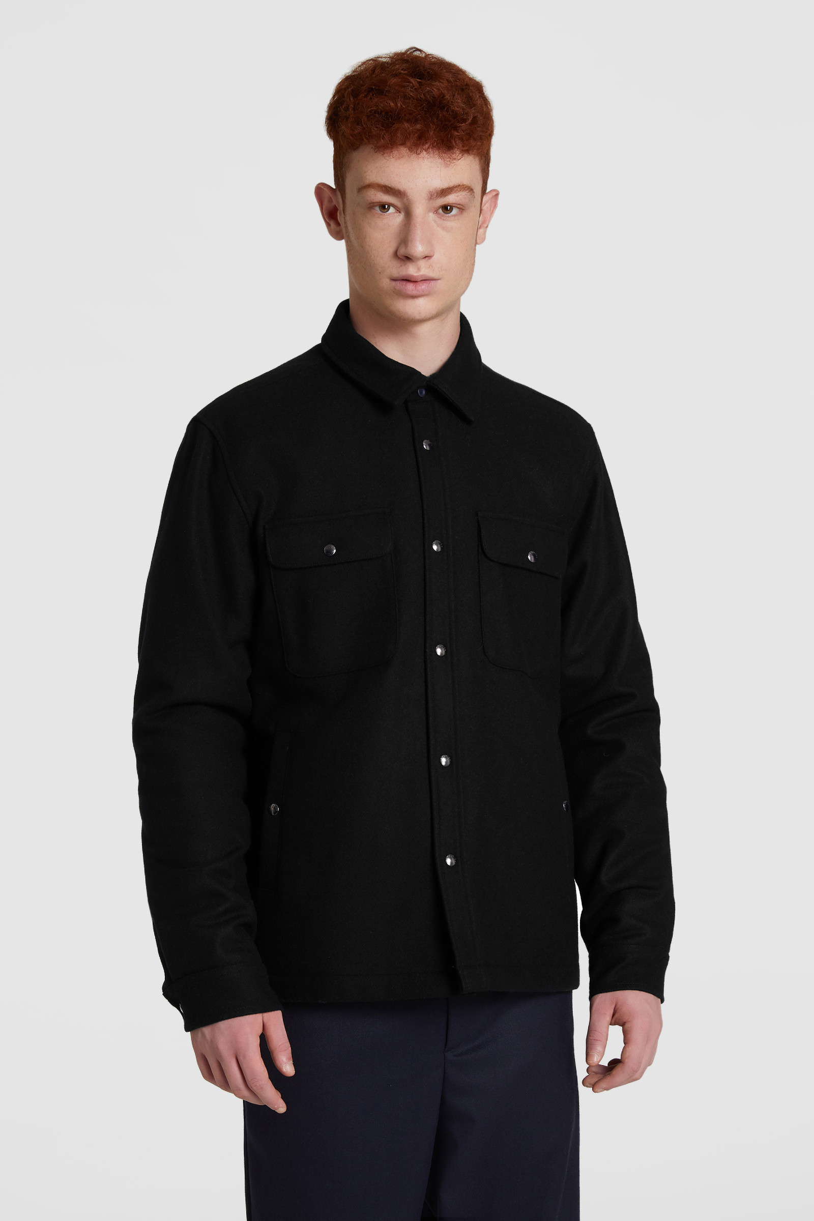 black overshirt jacket