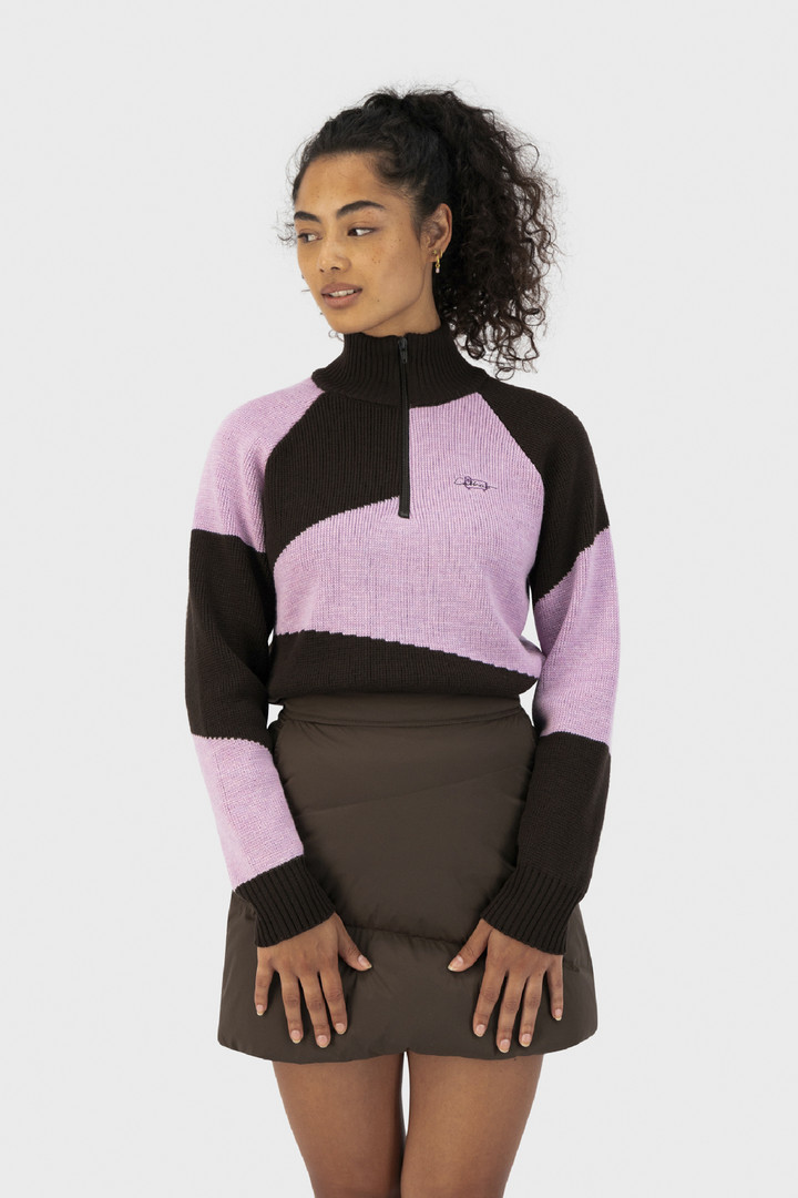 Merino Zip-Up Sweater - Daniëlle Cathari / Woolrich Pink photo 3 | Woolrich