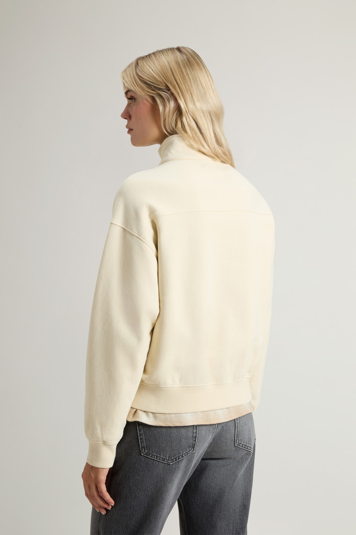 Felpa a collo alto in puro cotone Bianco photo 3 | Woolrich