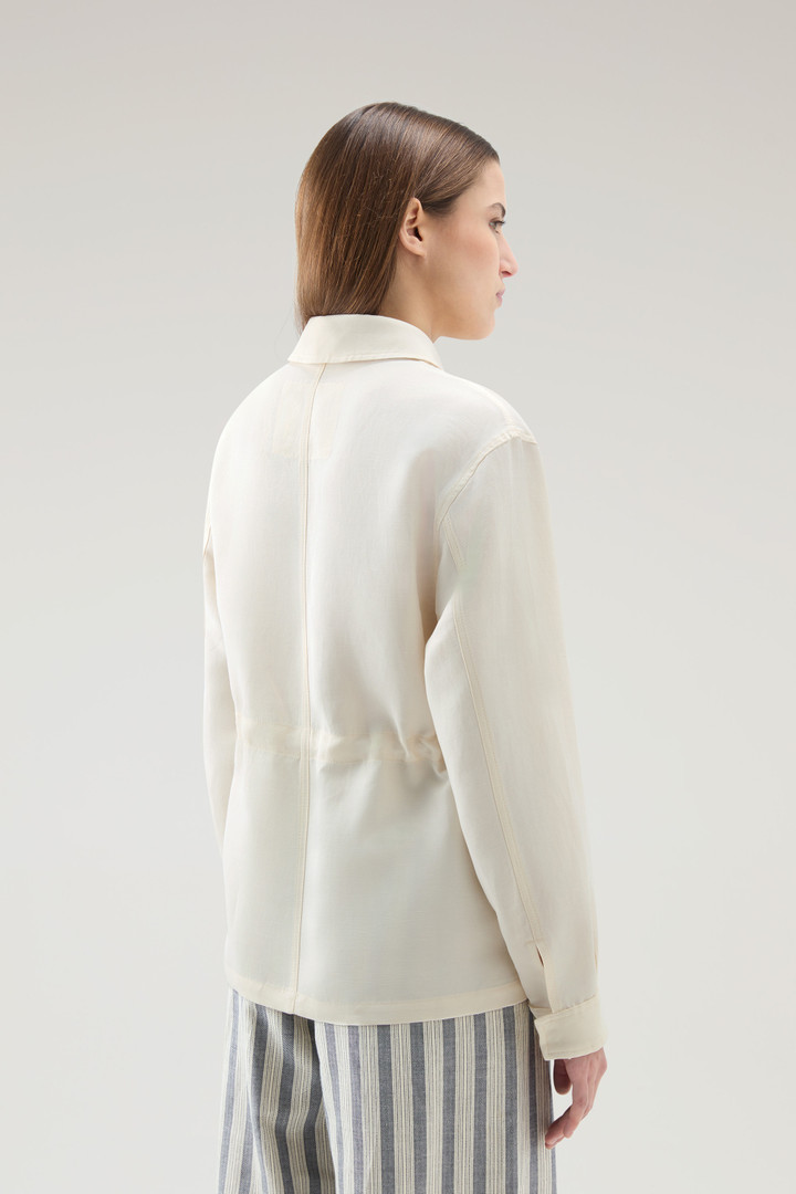 Overshirt in Linen Blend White photo 3 | Woolrich