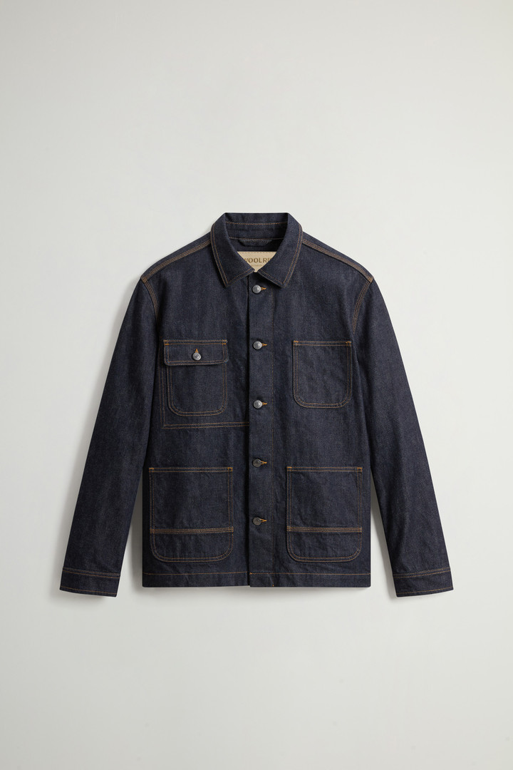 Overshirt aus japanischem Raw Denim Blau photo 5 | Woolrich