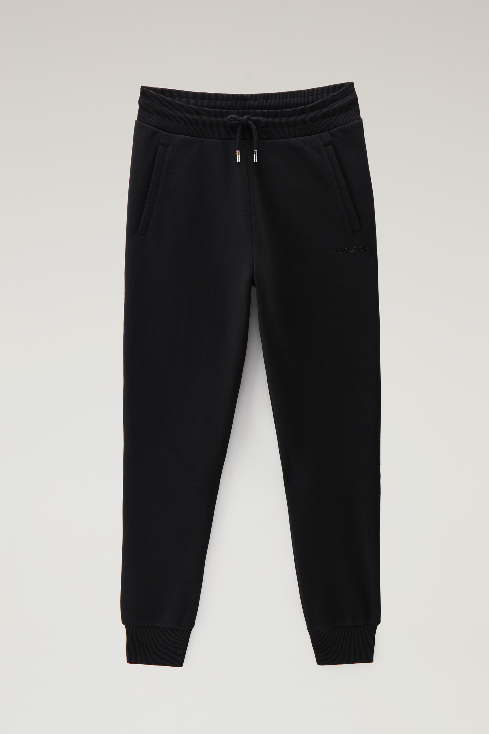 Fleece-Jogginghose mit Logo Schwarz photo 4 | Woolrich