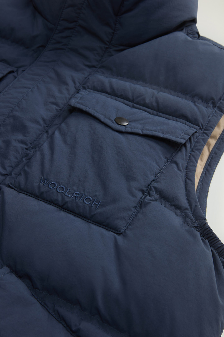 Stückgefärbte Steppweste aus Nylon Blau photo 7 | Woolrich