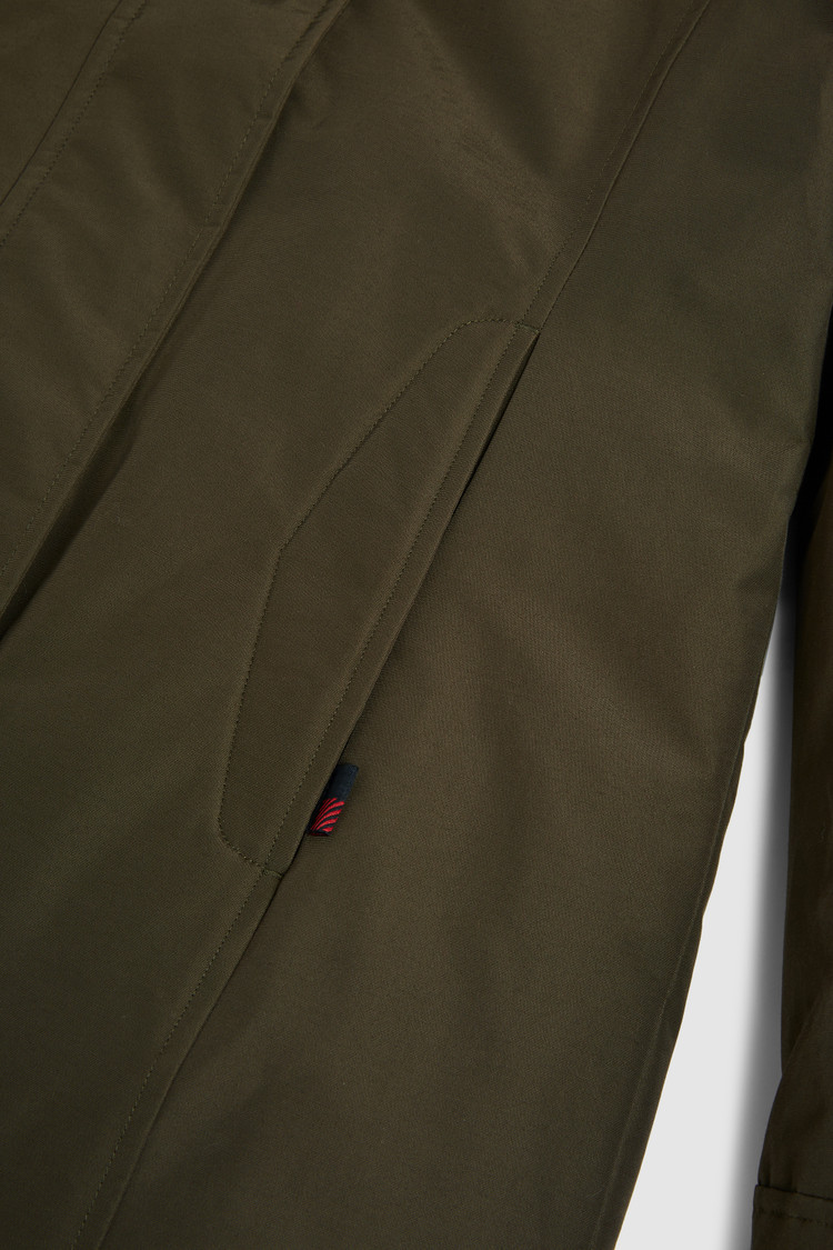 Parka Boulder con piel sintética