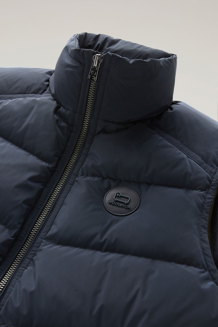 Premium Padded Vest in Stretch Nylon Blue photo 3 | Woolrich