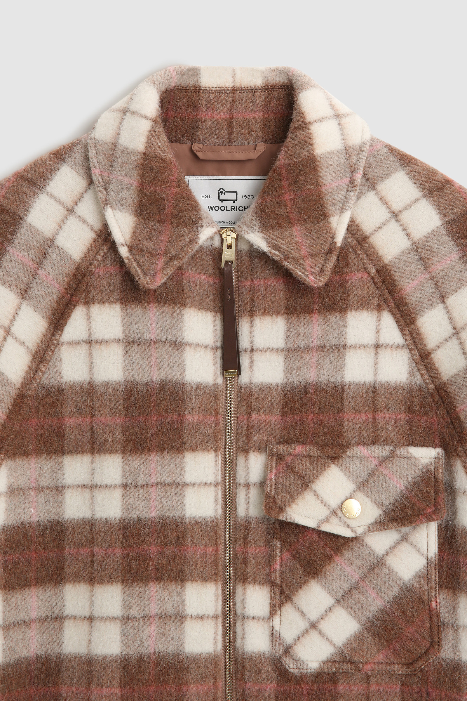 Cozy Wool Overshirt Brown photo 9 | Woolrich
