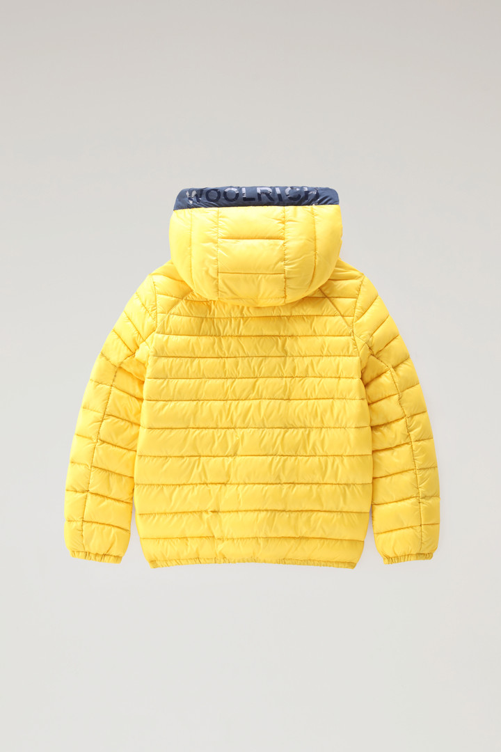 Boys' Sundance Hooded Down Jacket in Recycled Ripstop Yellow photo 2 | Woolrich