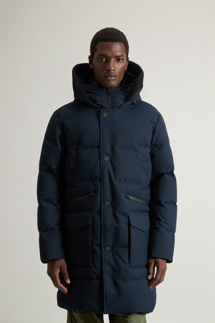 Parka with Detachable Wool Visor Blue photo 1 | Woolrich