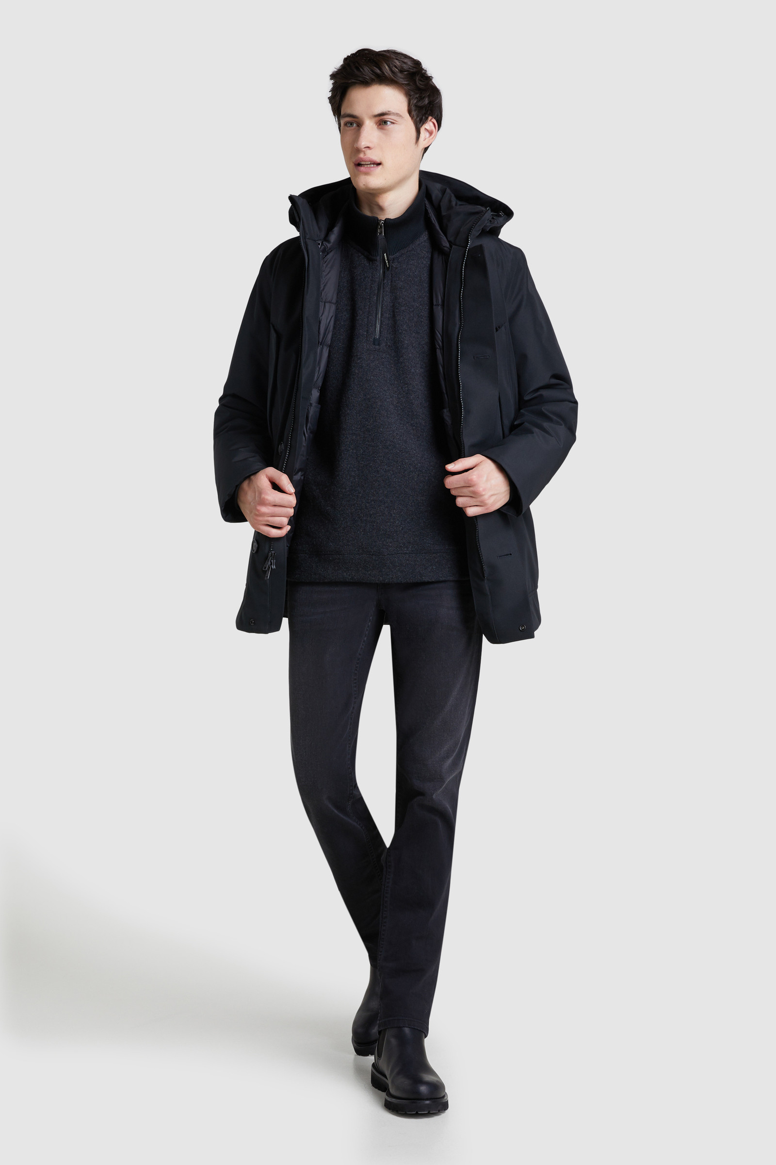Pullover Glacier in misto lana cotone