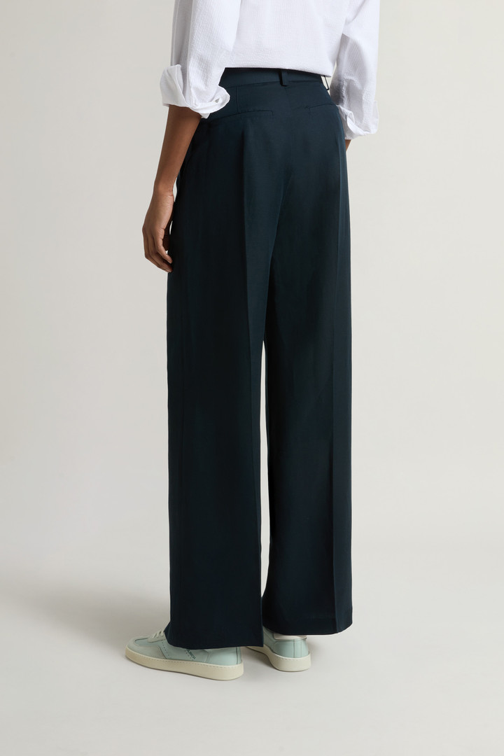 Garment-Dyed Linen-Blend Pants Blue photo 3 | Woolrich