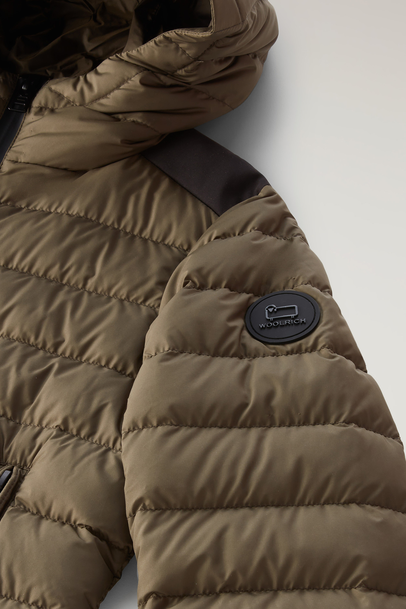 Boys' Sundance Down Jacket with Hood Green photo 5 | Woolrich
