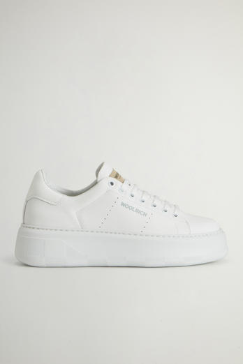 Sneakers Chunky Court en cuir Blanc | Woolrich