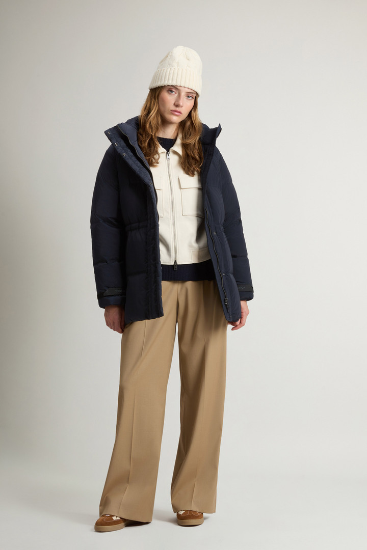 Doudoune Alsea en nylon élastique avec capuche amovible Bleu photo 2 | Woolrich