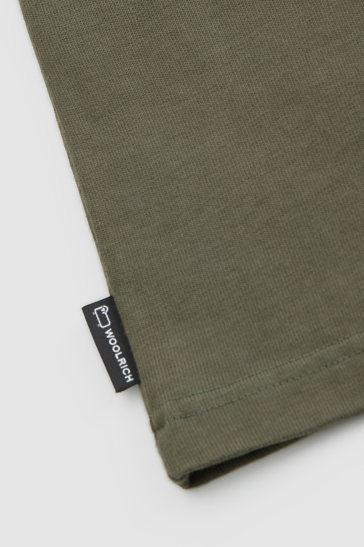 T-Shirt with Back Print Green photo 7 | Woolrich