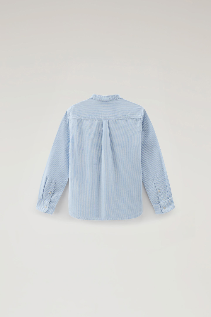 Camisa de niño de mezcla de lino y algodón Azul photo 2 | Woolrich