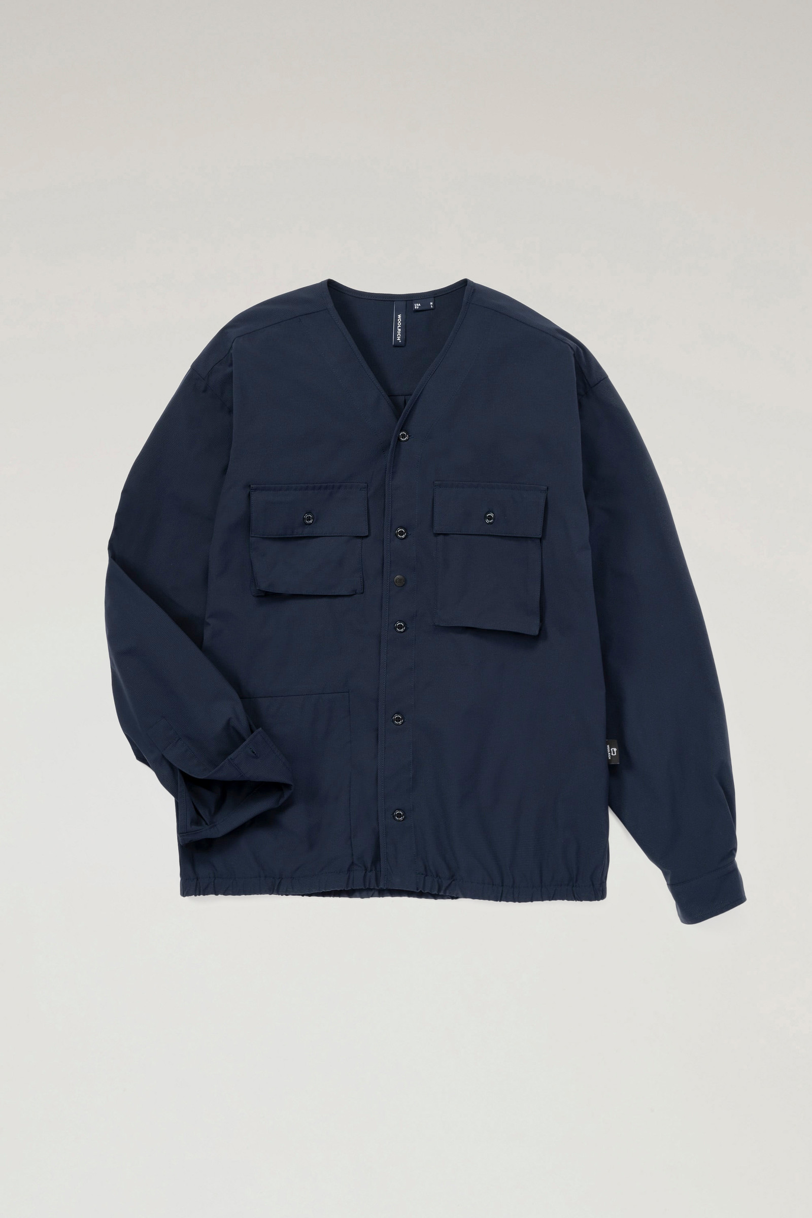 High Aeration Cardigan in Stretch Ripstop Blue photo 5 | Woolrich
