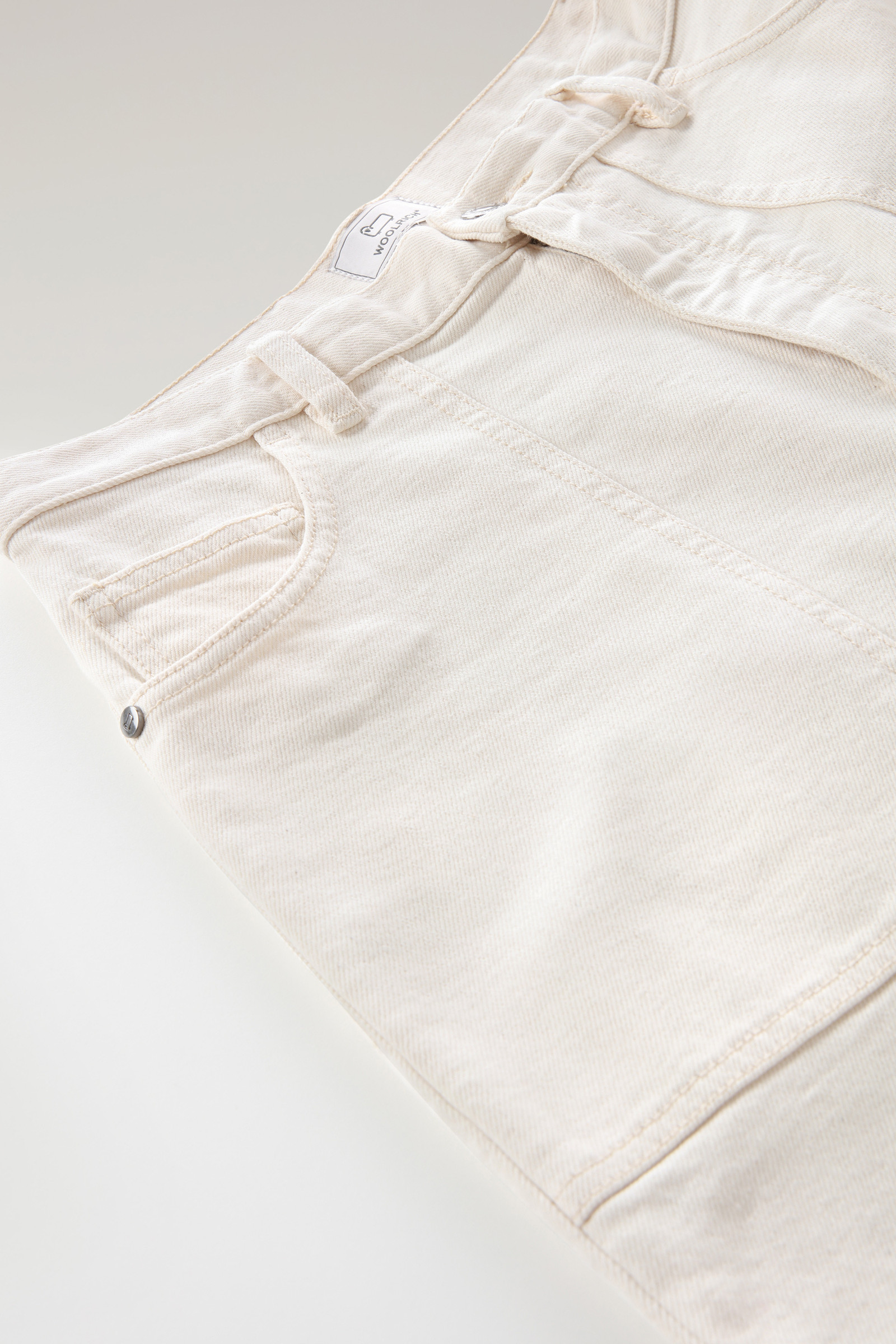 Cotton Bull Denim Pants White photo 6 | Woolrich