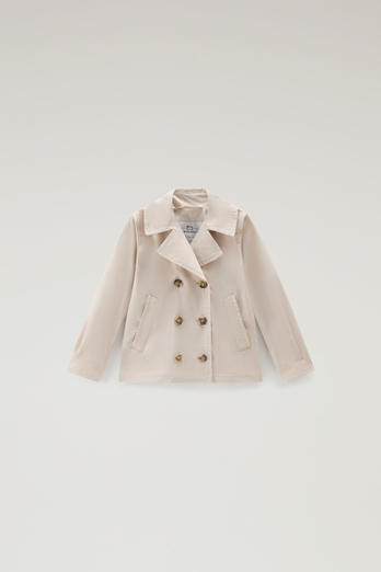 Girls' Summer Peacoat in Urban Touch Beige | Woolrich