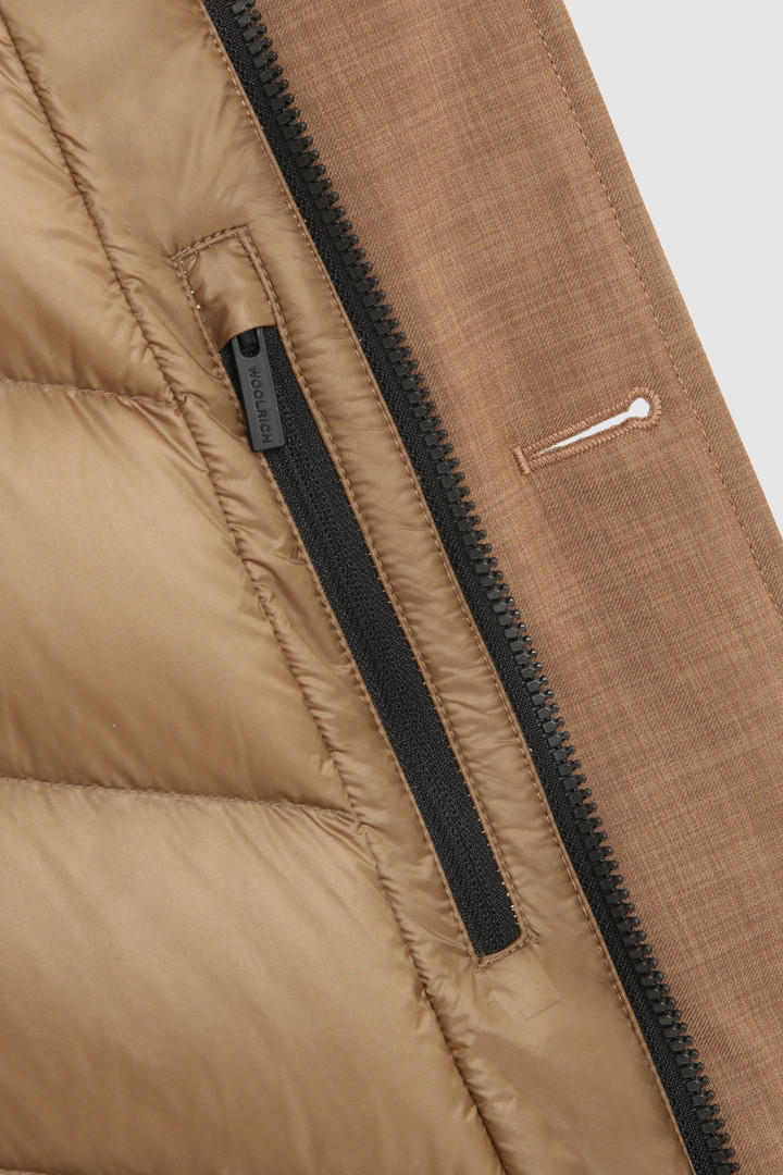 City Parka en tejido efecto lana de alto rendimiento