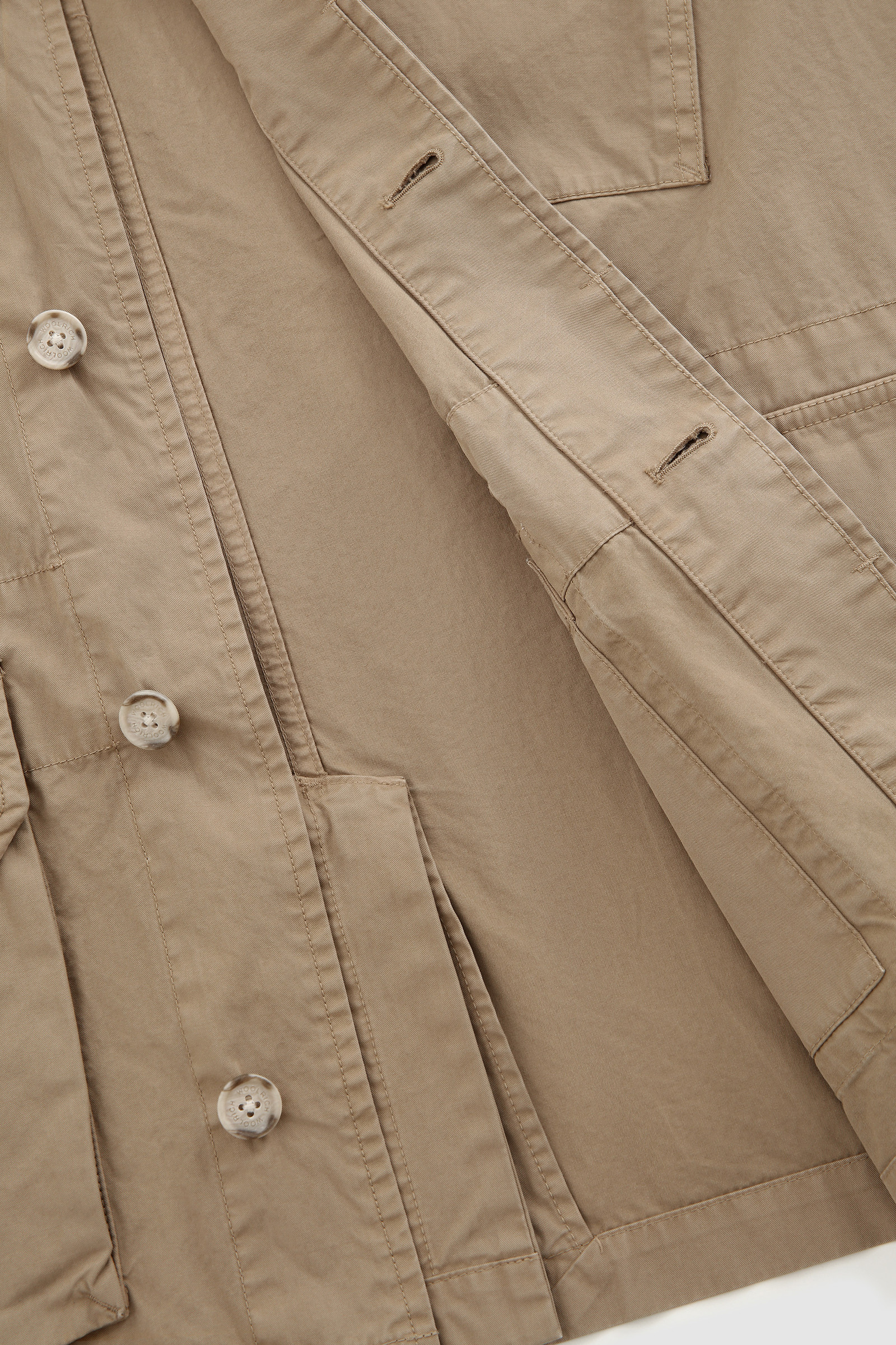 Feldjacke mit Rundhalsausschnitt aus weicher, stückgefärbter Baumwolle Grün photo 11 | Woolrich