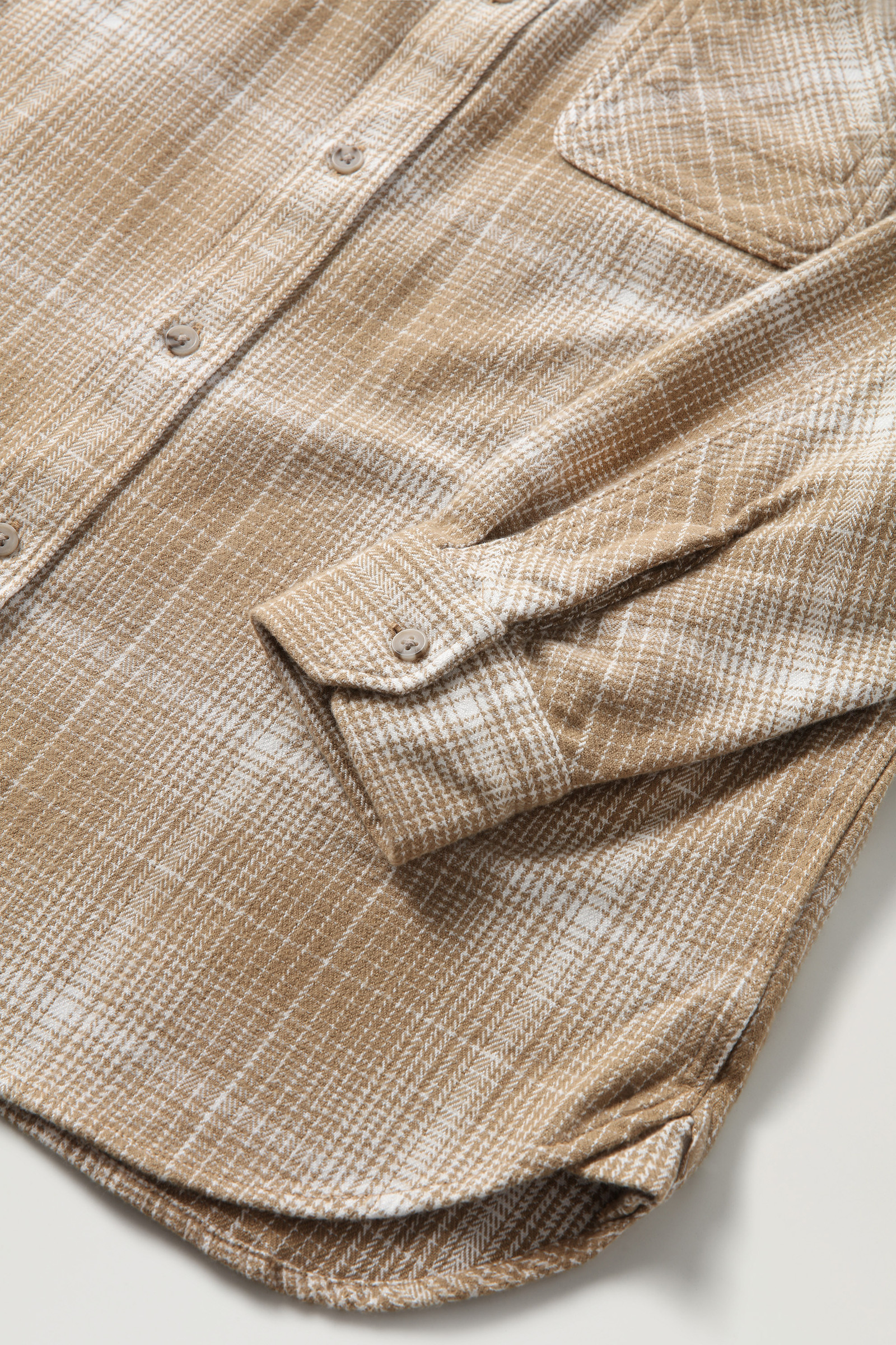 Cruiser Karohemd aus Flanell beige photo 8 | Woolrich