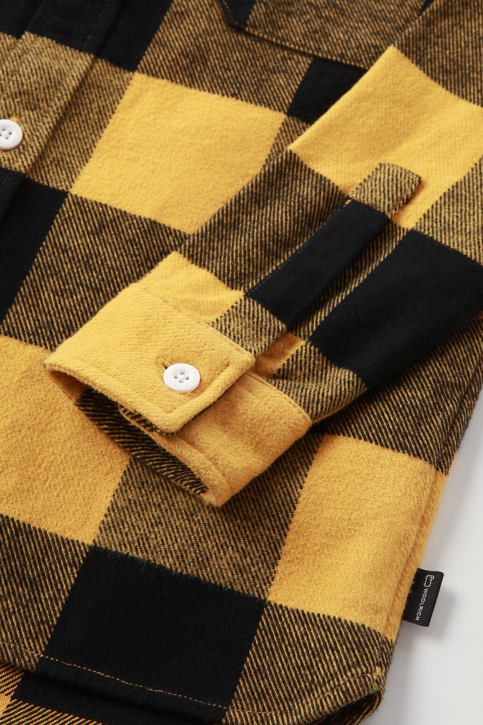 Boys' Hooded Buffalo Check Overshirt Yellow photo 7 | Woolrich