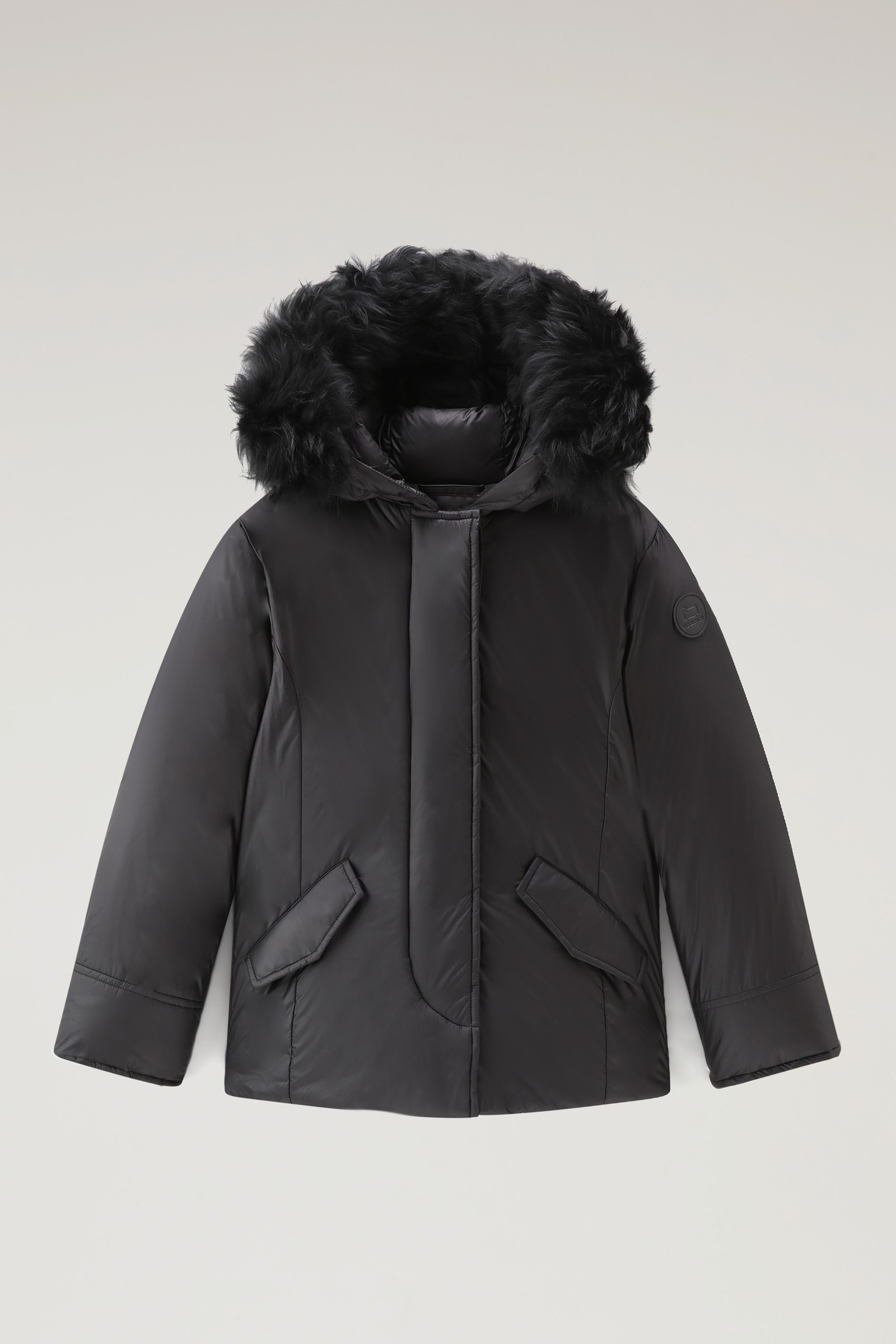 Girls' Short Arctic Parka with Cashmere Fur Black | Woolrich