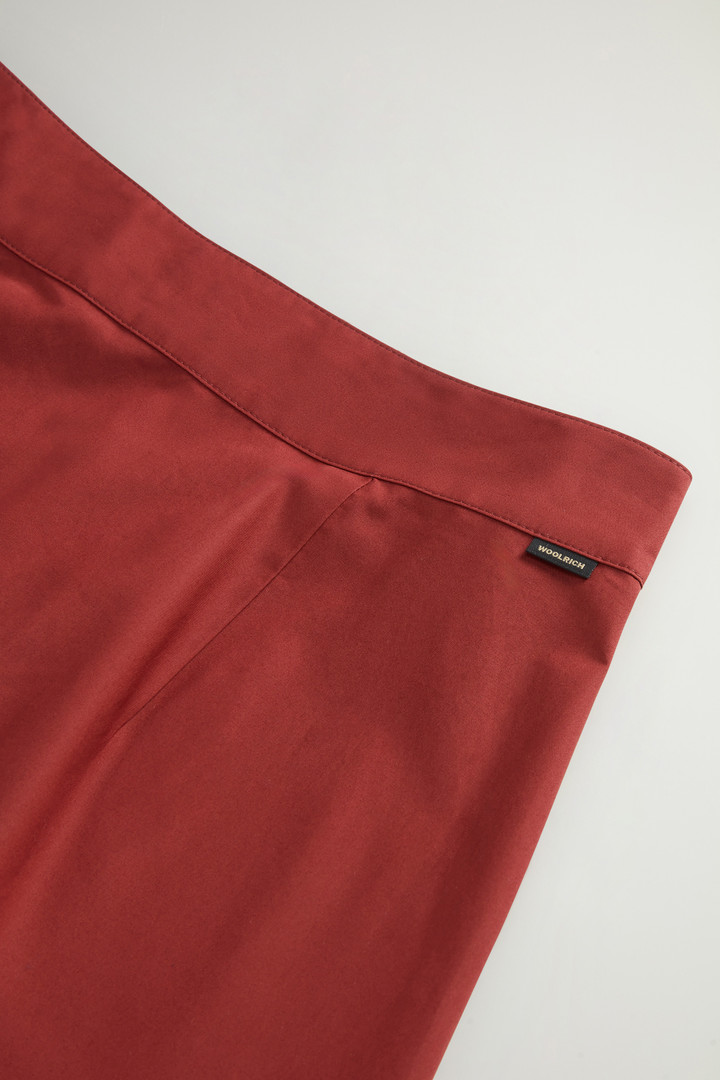 Pure Cotton Poplin Skirt Red photo 7 | Woolrich