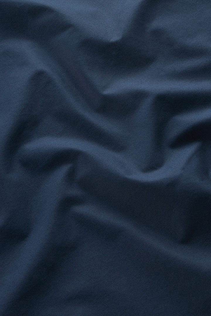 Vestido camisero midi de popelina de puro algodón Azul photo 8 | Woolrich