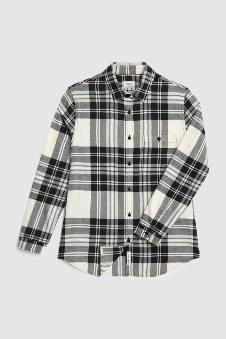 Camicia in flanella di cotone con motivo Check