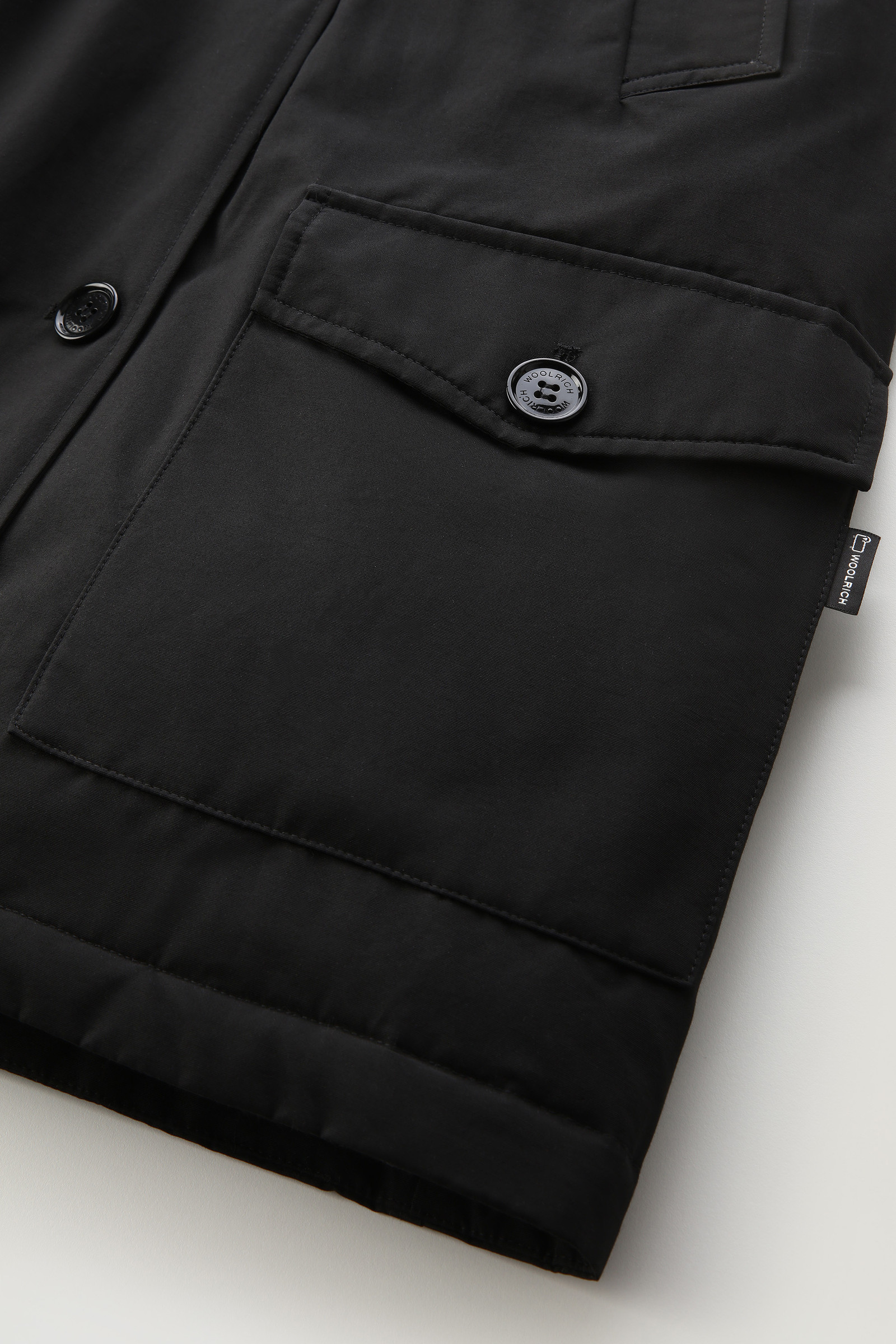Arctic Parka in Ramar Cloth with Four Pockets Black photo 8 | Woolrich