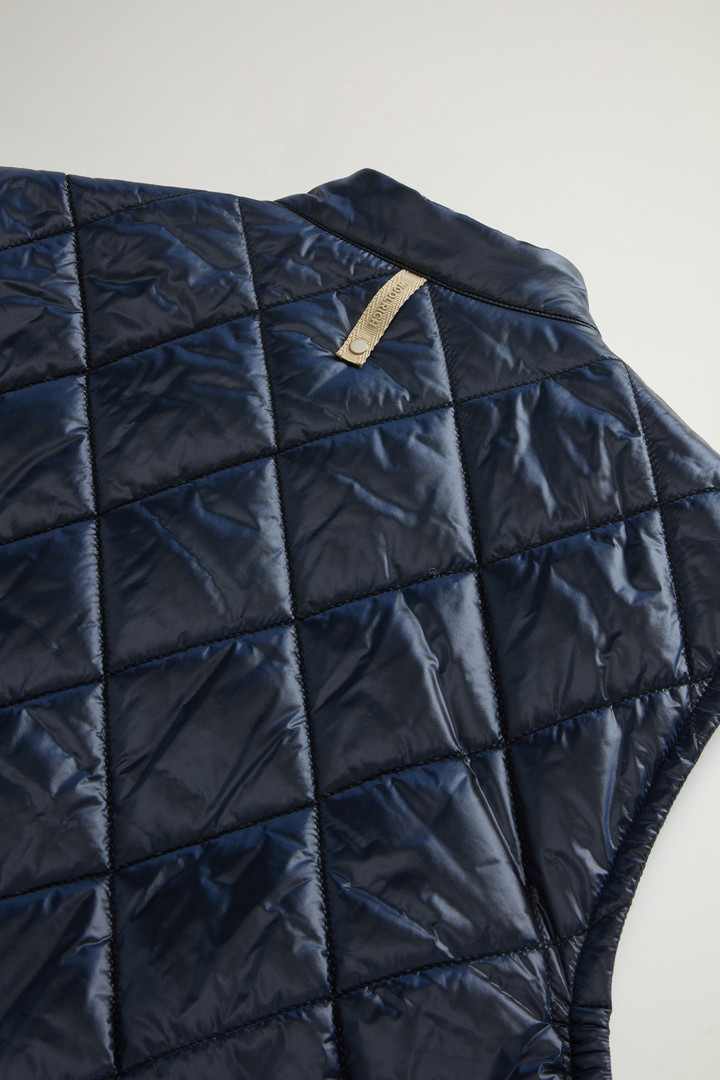 Yarn-Dyed Quilted Nylon Vest Blue photo 8 | Woolrich