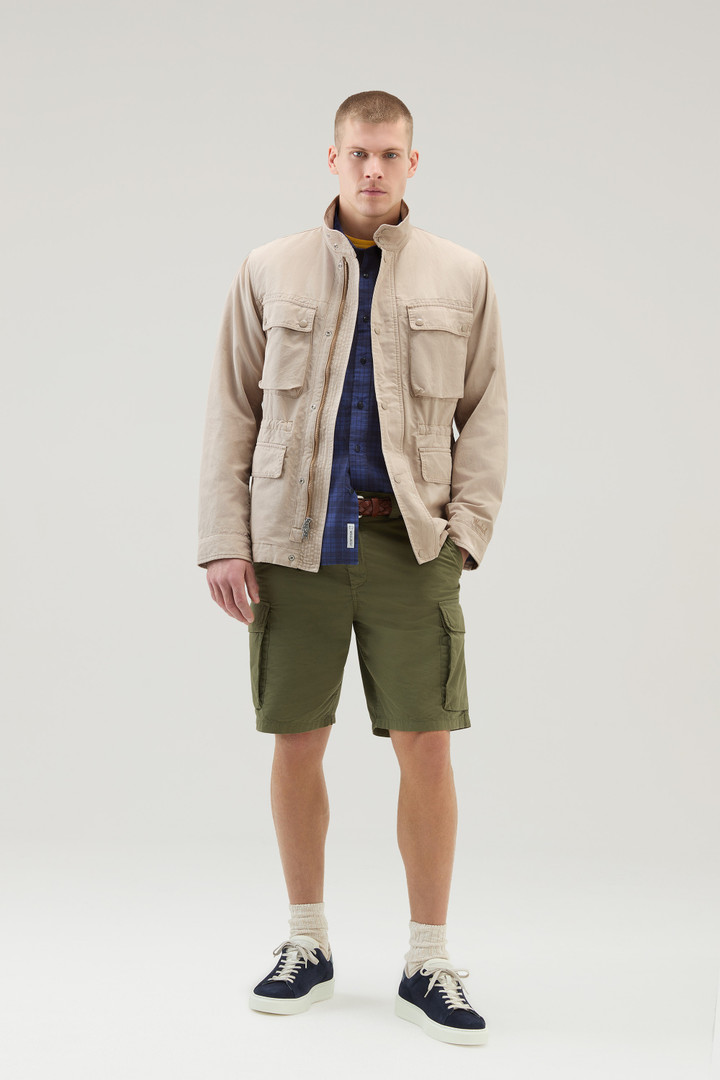 Field Jacket in Cotton-Linen Blend Beige photo 2 | Woolrich