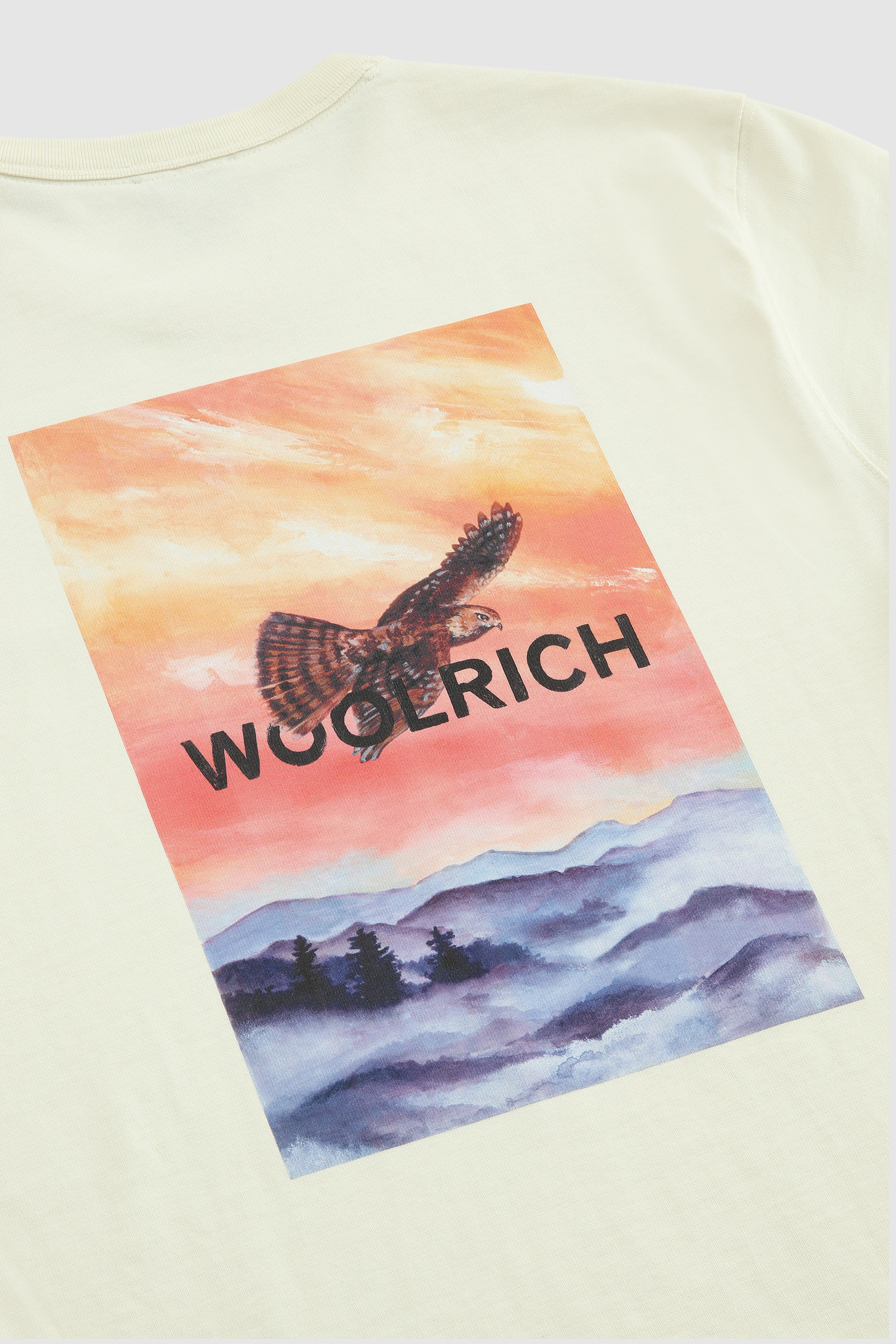 Camiseta con estampado en la espalda blanco photo 6 | Woolrich