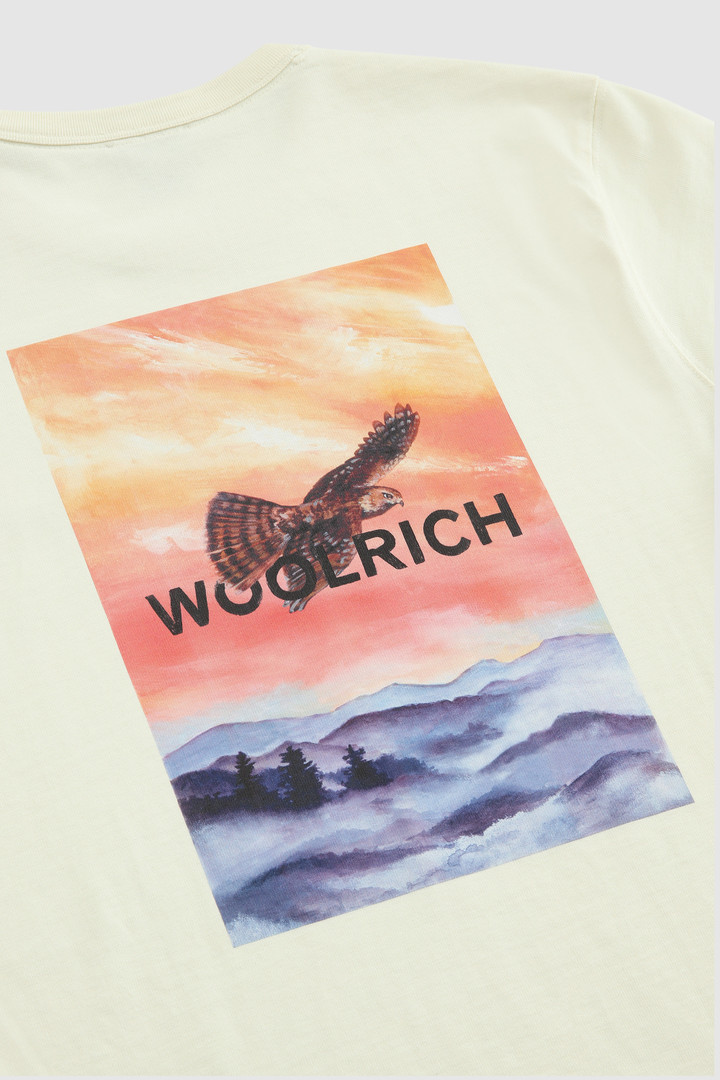 Camiseta con estampado en la espalda blanco photo 6 | Woolrich
