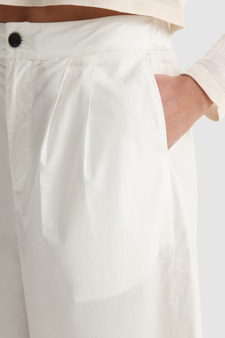 Popelinehose mit geradem Bein